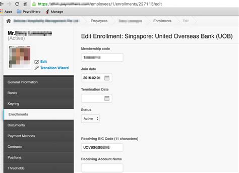 singapore customs uob bank account number